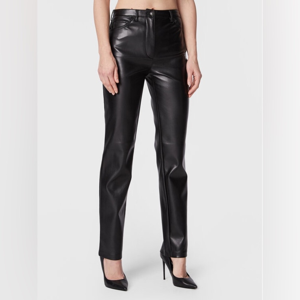 Guess Black Leather Pants